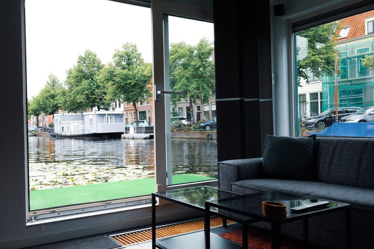 Beautiful Houseboat In The Centre Of Leiden ليدن المظهر الخارجي الصورة