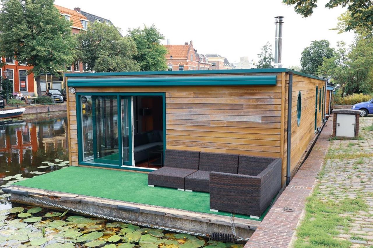 Beautiful Houseboat In The Centre Of Leiden ليدن المظهر الخارجي الصورة