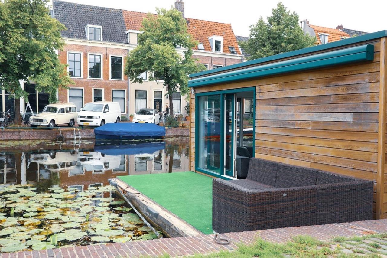 Beautiful Houseboat In The Centre Of Leiden ليدن المظهر الخارجي الصورة
